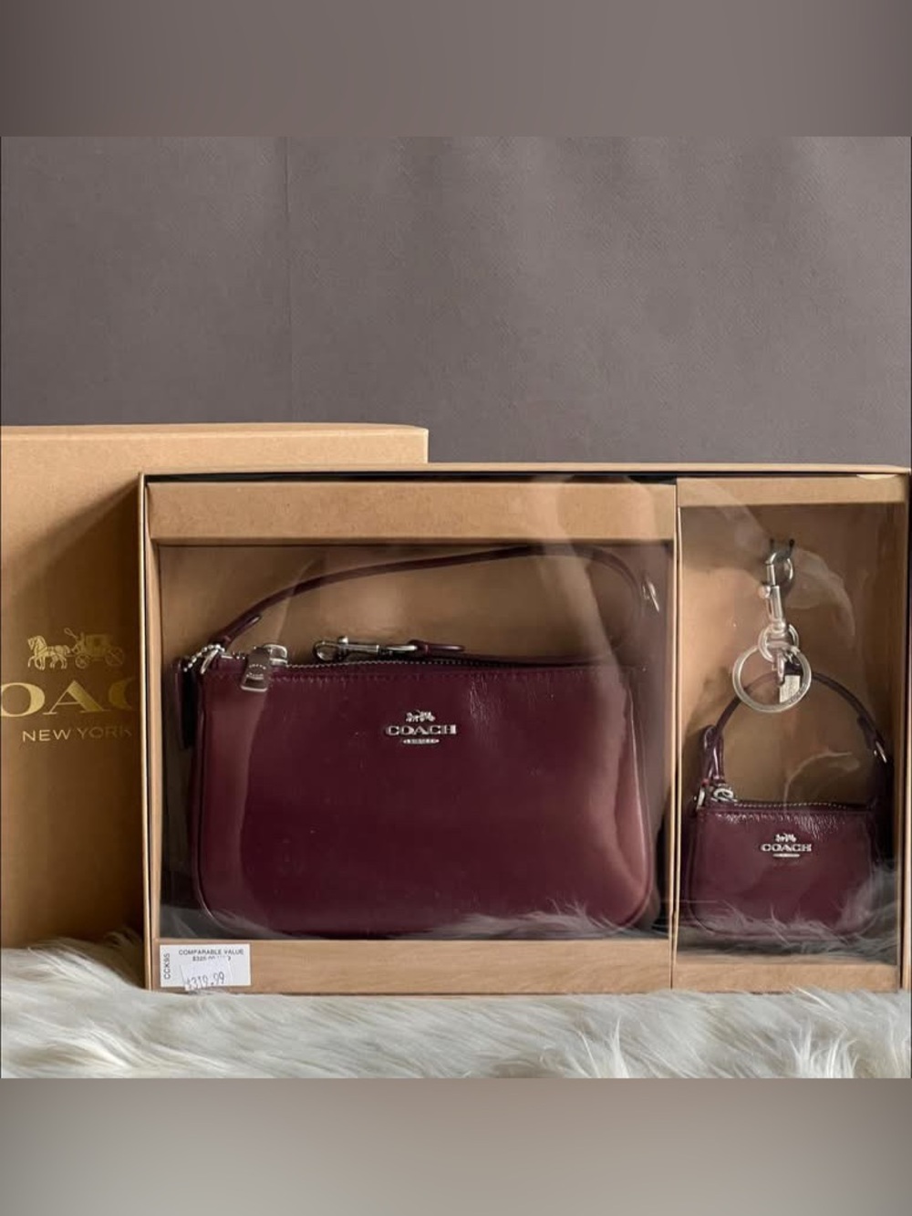 CCK95 - Coach Boxed Nolita 19 and Nolita Bag Charm Set